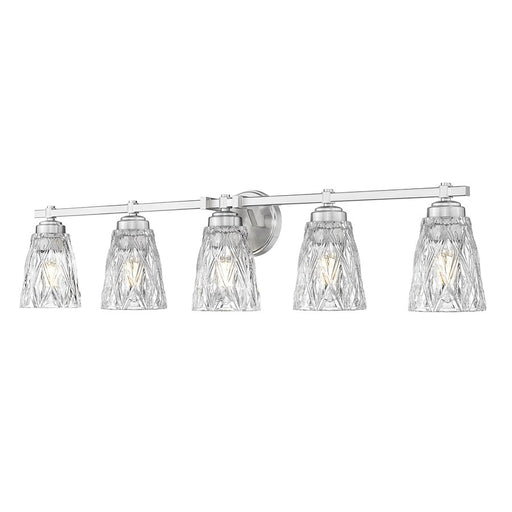Z-Lite Andree 5 Light Vanity, Brushed Nickel/Clear - 1960-5V-BN