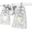 Z-Lite Andree 5 Light Vanity, Chrome /Clear