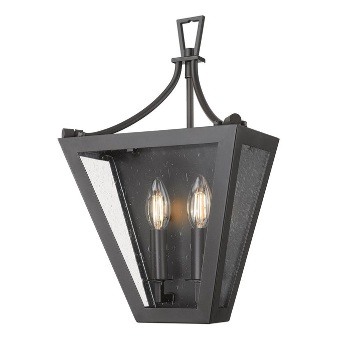 Z-Lite Montalcino 2 Light Wall Sconce, Iron Ore/Clear Seedy - 1961-2S-IO