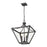 Z-Lite Montalcino 3 Light Chandelier, Iron Ore/Clear Seedy