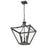 Z-Lite Montalcino 3 Light Chandelier, Iron Ore/Clear Seedy