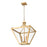 Z-Lite Montalcino 3 Light Chandelier, Rubbed Brass/Clear Seedy