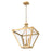 Z-Lite Montalcino 3 Light Chandelier, Rubbed Brass/Clear Seedy