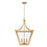 Z-Lite Montalcino 4 Light Chandelier, Rubbed Brass/Clear Seedy