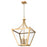 Z-Lite Montalcino 4 Light Chandelier, Rubbed Brass/Clear Seedy