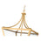 Z-Lite Montalcino 4 Light Chandelier, Rubbed Brass/Clear Seedy