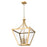 Z-Lite Montalcino 4 Light Chandelier, Rubbed Brass/Clear Seedy