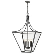Z-Lite Montalcino 6 Light Chandelier, Iron Ore/Clear Seedy - 1961-6IO