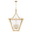 Z-Lite Montalcino 6 Light Chandelier, Rubbed Brass/Clear Seedy
