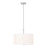 Z-Lite Linden 1 Light 18" Pendant, Brushed Nickel/White