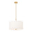 Z-Lite Linden 1 Light 18" Pendant, Modern Gold/White - 1962P18-MGLD-LED