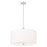 Z-Lite Linden 1 Light 24" Pendant, Brushed Nickel/White - 1962P24-BN-LED
