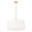 Z-Lite Linden 1 Light 24" Pendant, Modern Gold/White - 1962P24-MGLD-LED