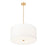 Z-Lite Linden 1 Light 24" Pendant, Modern Gold/White