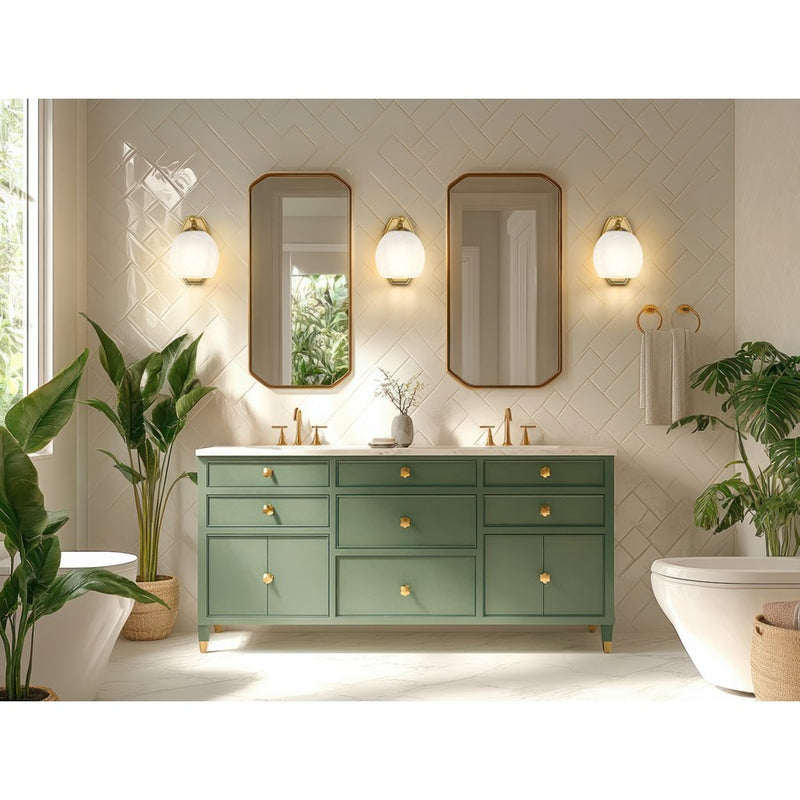 Z-Lite Colette 1 Light Wall Sconce, Modern Gold/Feathered White