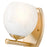 Z-Lite Colette 1 Light Wall Sconce, Modern Gold/Feathered White