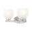 Z-Lite Colette 2 Light Vanity, Brushed Nickel/Feathered White - 1963-2V-BN