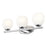 Z-Lite Colette 3 Light Vanity, Chrome /Feathered White