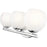 Z-Lite Colette 3 Light Vanity, Chrome /Feathered White
