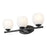 Z-Lite Colette 3 Light Vanity, Matte Black/Feathered White