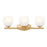 Z-Lite Colette 3 Light Vanity, Modern Gold/Feathered White