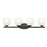 Z-Lite Colette 4 Light Vanity, Matte Black/Feathered White