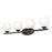 Z-Lite Colette 4 Light Vanity, Matte Black/Feathered White