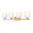 Z-Lite Colette 4 Light Vanity, Modern Gold/Feathered White - 1963-4V-MGLD