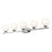 Z-Lite Colette 5 Light Vanity, Chrome /Feathered White