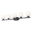 Z-Lite Colette 5 Light Vanity, Matte Black/Feathered White