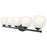 Z-Lite Colette 5 Light Vanity, Matte Black/Feathered White