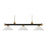Z-Lite Riviera 3- Light Billiard, Bronze/Gold/White Linen, 57" - 200-3BRZ-SG-AWL14