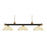 Z-Lite Riviera 3- Light Billiard, Bronze/Gold/Golden, 57" - 200-3BRZ-SG-DGM14
