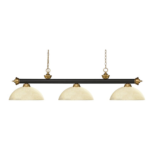 Z-Lite Riviera 3- Light Billiard, Bronze/Gold/Golden, 57" - 200-3BRZ-SG-DGM14