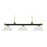 Z-Lite Riviera 3- Light Billiard, Bronze/Satin Gold/White Linen - 200-3BRZ-SG-DWL14