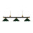 Z-Lite Riviera 3 Light Billiard, Bronze/Satin Gold/Dark Green - 200-3BRZ-SG-MDG