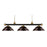 Z-Lite Riviera 3- Light Billiard, Bronze/Satin Gold/White Mottle - 200-3BRZ-SG-WM16