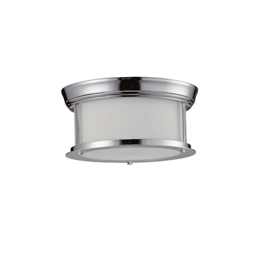 Z-Lite Sonna 2 Light Ceiling, 10.75x5", Chrome, Matte Opal - 2003F10-CH