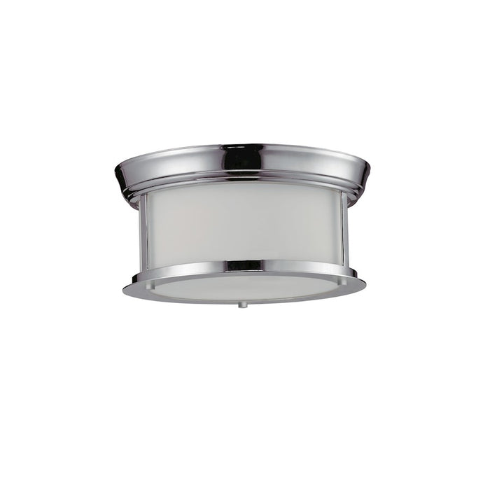 Z-Lite Sonna 2 Light Ceiling, 10.75x5", Chrome, Matte Opal - 2003F10-CH