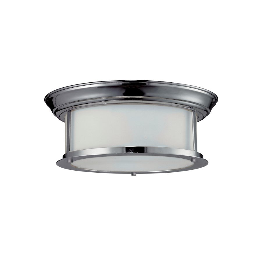 Z-Lite Sonna 2 Light Ceiling, 13.25x5.25", Chrome, Matte Opal - 2003F13-CH