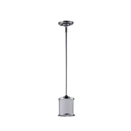 Z-Lite Sonna 1 Light Mini Pendant, Chrome, Matte Opal - 2003MP-CH
