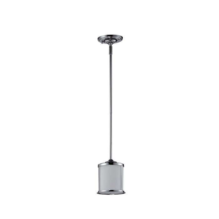 Z-Lite Sonna 1 Light Mini Pendant, Chrome, Matte Opal - 2003MP-CH