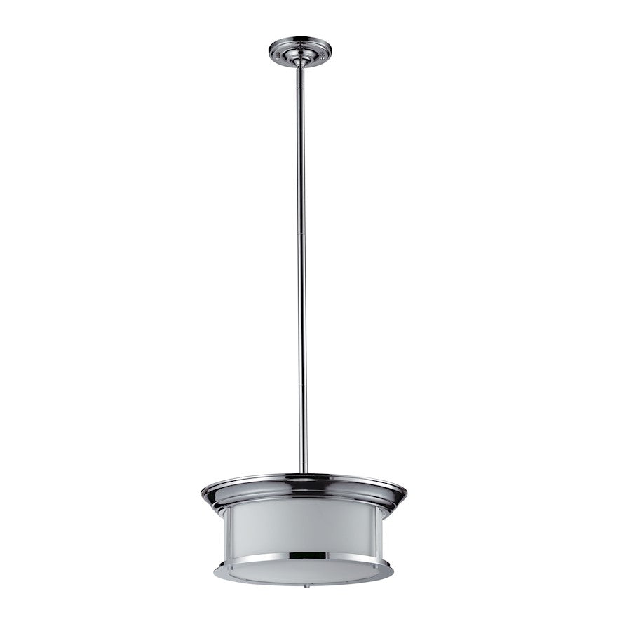 Z-Lite Sonna 3 Light Pendant, Chrome, Matte Opal - 2003P-CH