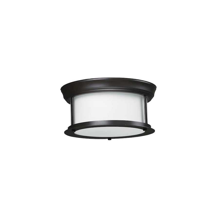 Z-Lite Sonna 2 Light Ceiling, 10.75x5", Bronze, Matte Opal - 2004F10-BRZ