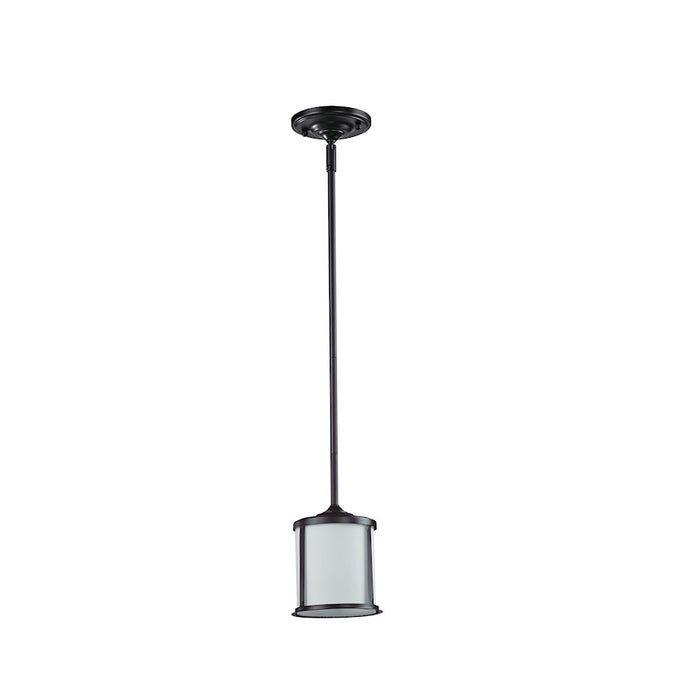 Z-Lite Sonna 1 Light Mini Pendant, Bronze, Matte Opal - 2004MP-BRZ
