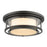 Z-Lite Luna 3 Light Flush Mount, Bronze, Matte Opal - 2005F18-BRZ