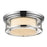 Z-Lite Luna 3 Light Flush Mount, Chrome, Matte Opal - 2005F18-CH
