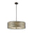 Z-Lite Zinnia 3 Light Pendant, 18x18x6.25", Bronze, Flax Linen - 2009-18BRZ