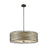 Z-Lite Zinnia 4 Light Pendant, Bronze, Flax Linen - 2009-24BRZ