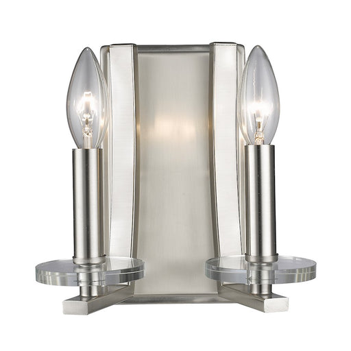 Z-Lite Verona 2 Light Wall Sconce, Brushed Nickel - 2010-2S-BN